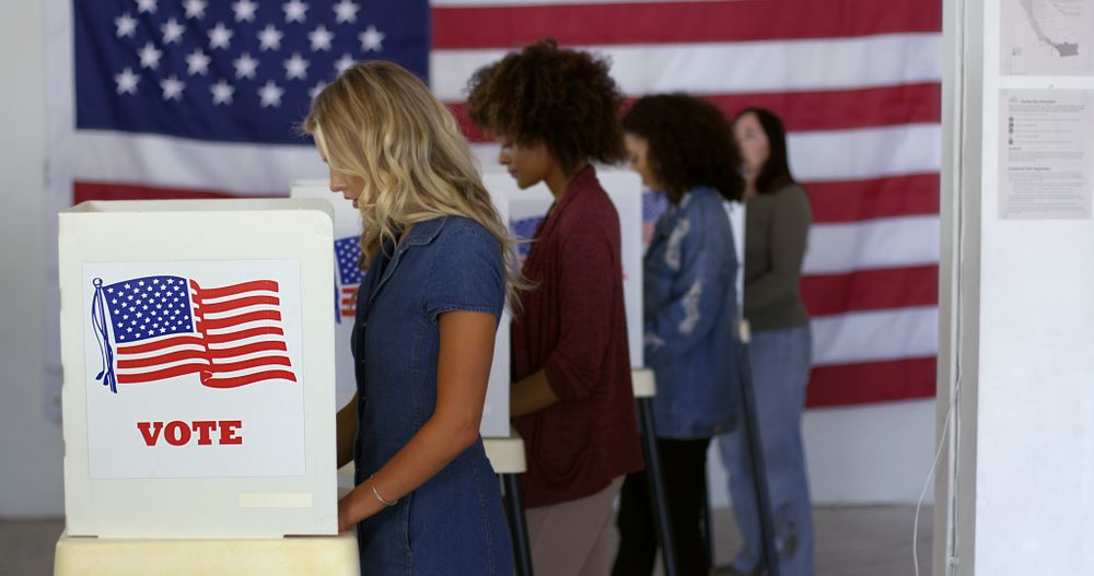 women voting in an election. Article 6 of the Declaration covers women's political participation